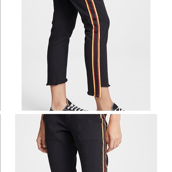 Pam & Gela ribbon embellished white jeans. - Picture 11 of 12